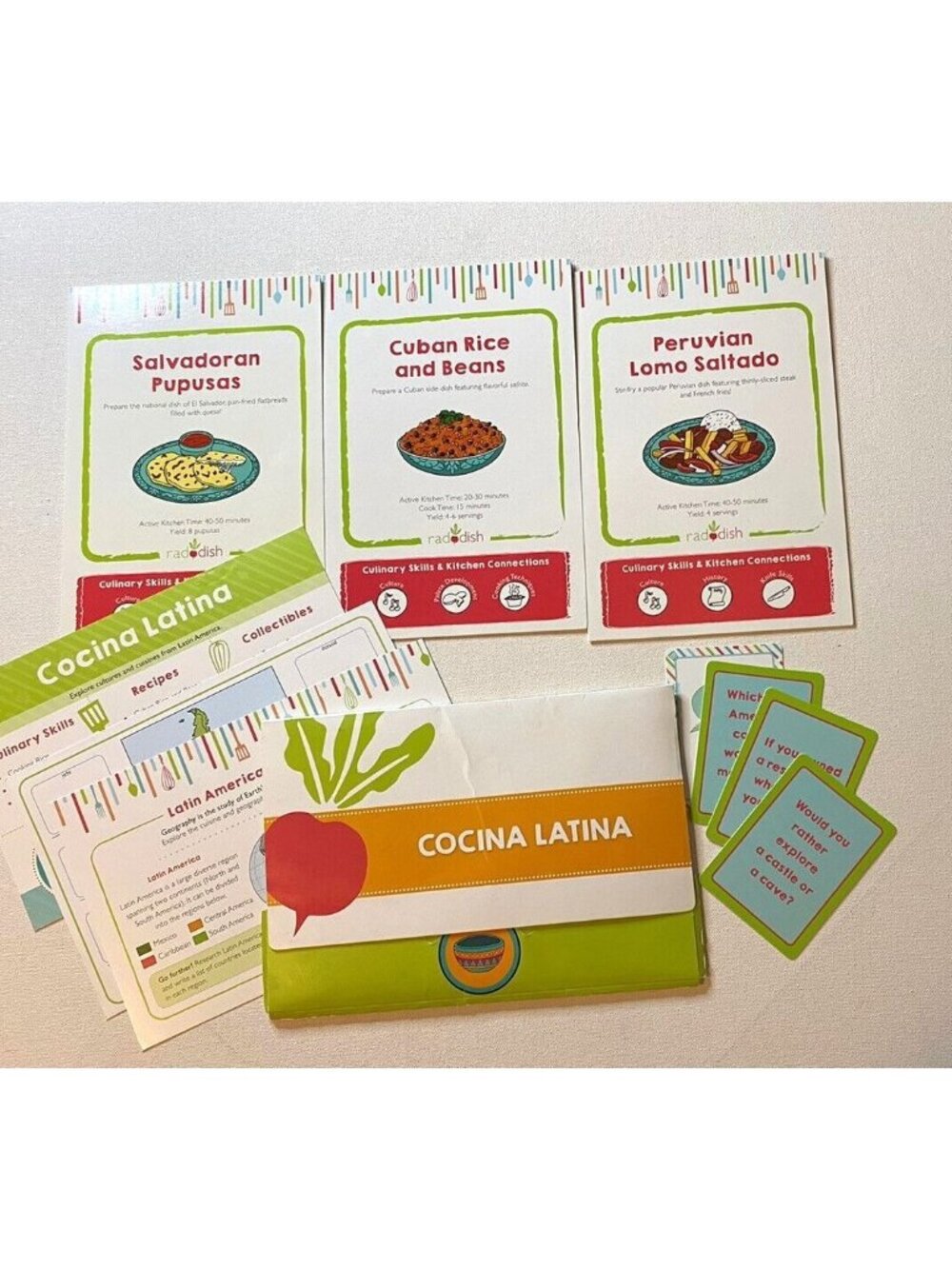 Raddish Kids COCINA LATINA Recipes Pupusas Cuban Rice and Beans